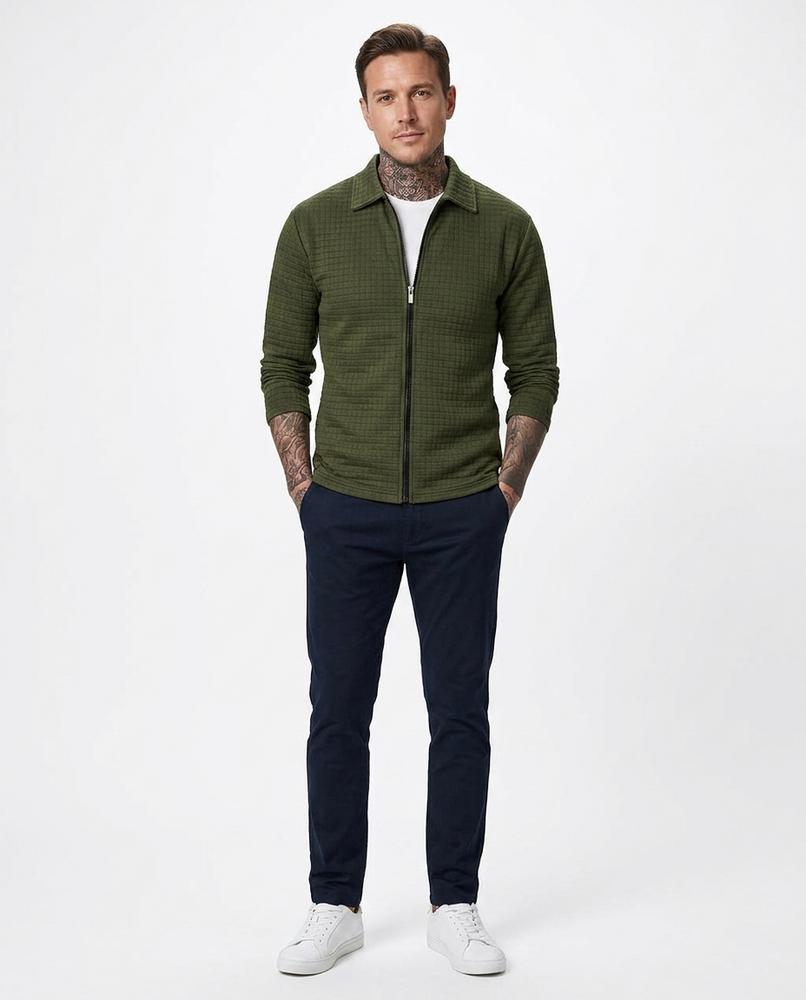 Talbos Closet - Nevel | Textured Zip-Up Jacket Men