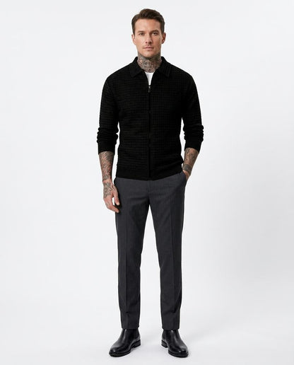 Talbos Closet - Nevel | Textured Zip-Up Jacket Men