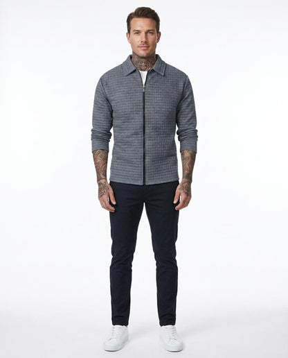 Talbos Closet - Nevel | Textured Zip-Up Jacket Men