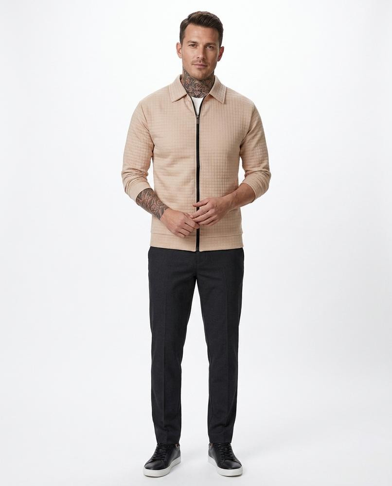 Talbos Closet - Nevel | Textured Zip-Up Jacket Men