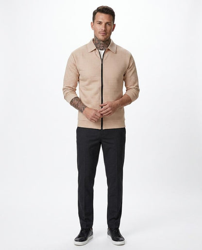 Talbos Closet - Nevel | Textured Zip-Up Jacket Men