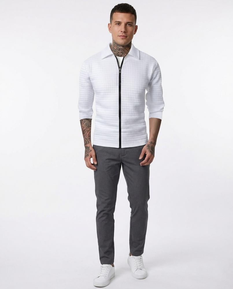 Talbos Closet - Nevel | Textured Zip-Up Jacket Men