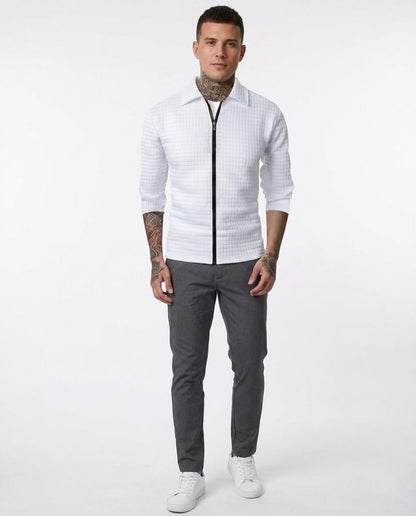 Talbos Closet - Nevel | Textured Zip-Up Jacket Men