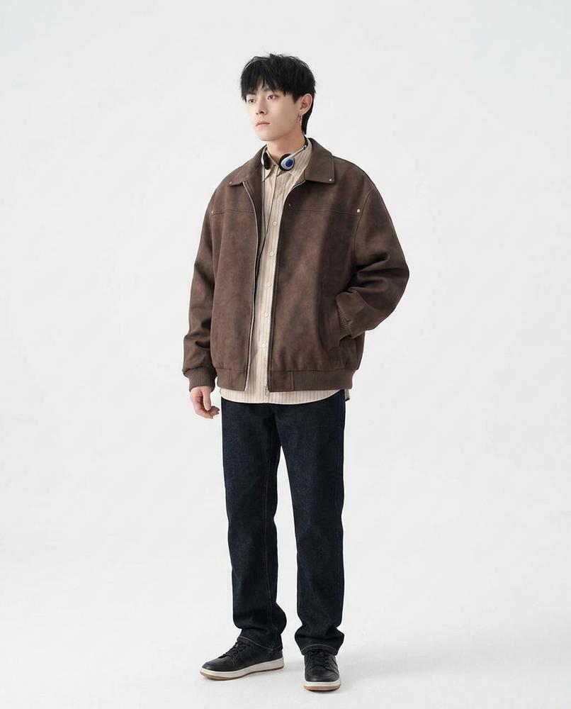 Talbos Closet - Kamin | Zip-Up Relaxed-Fit Jacket Men