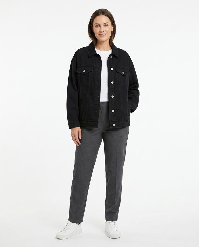 Talbos Closet - Kamon | Stone-Washed Button-Up Denim Jacket Women