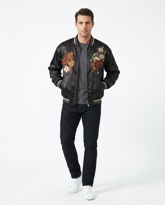 Talbos Closet - Alren | Embroidered Satin Jacket Men