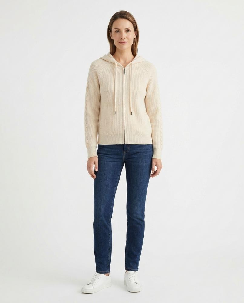 Talbos Closet - Lomin | Zip-Up Cable-Knit Hoodie Women