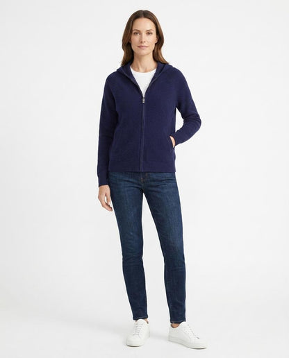 Talbos Closet - Lomin | Zip-Up Cable-Knit Hoodie Women