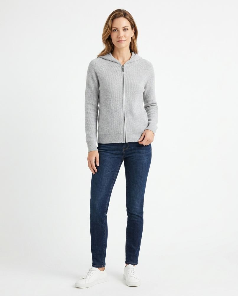 Talbos Closet - Lomin | Zip-Up Cable-Knit Hoodie Women