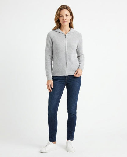Talbos Closet - Lomin | Zip-Up Cable-Knit Hoodie Women