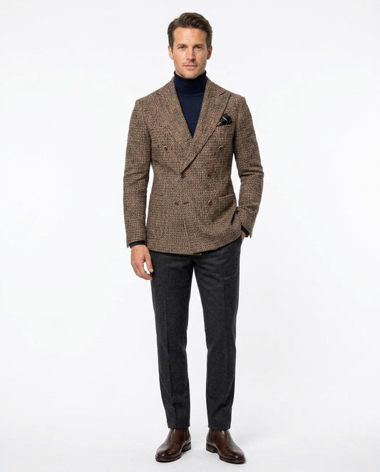 Talbos Closet - Coran | Double-Breasted Textured Blazer Men
