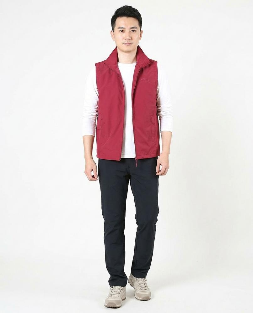 Talbos Closet - Zedar | Zip-Up Stand-Collar Vest Men