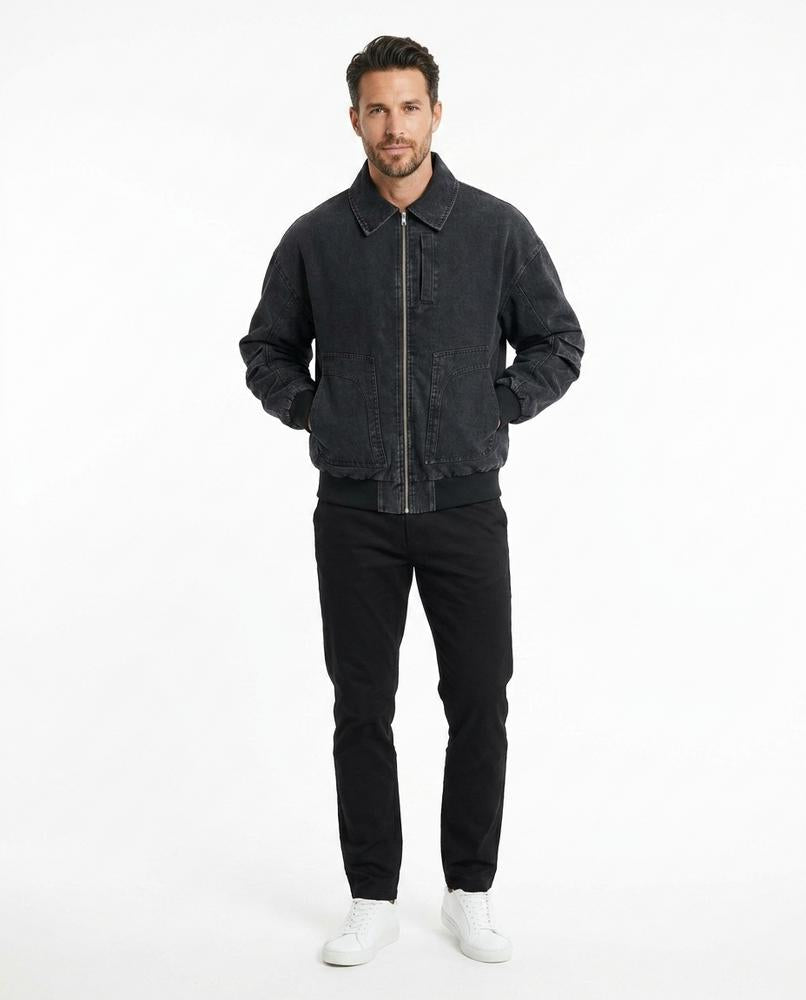 Talbos Closet - Vator | Washed Zippered Jacket Men