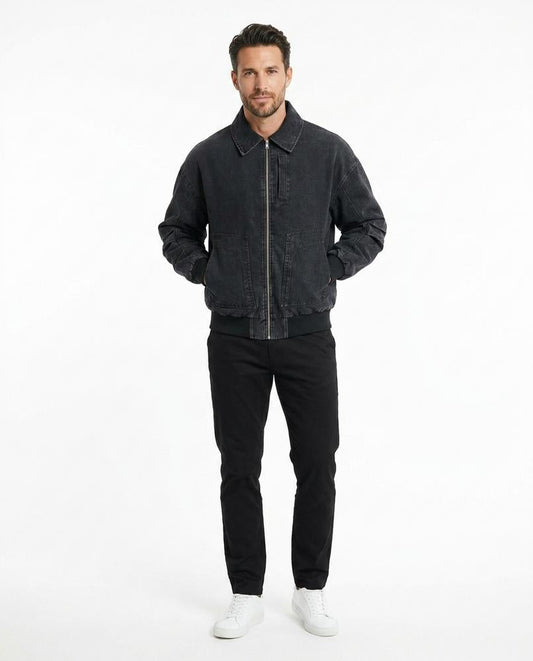 Talbos Closet - Vator | Washed Zippered Jacket Men