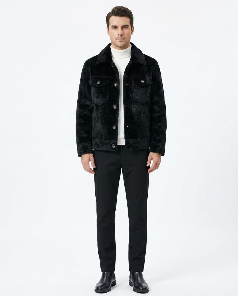 Talbos Closet - Tivel | Textured Button-Front Jacket Men