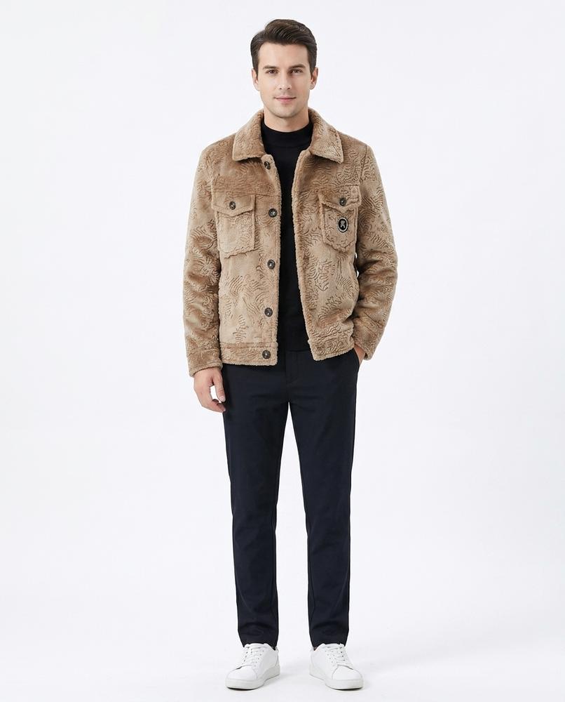 Talbos Closet - Tivel | Textured Button-Front Jacket Men