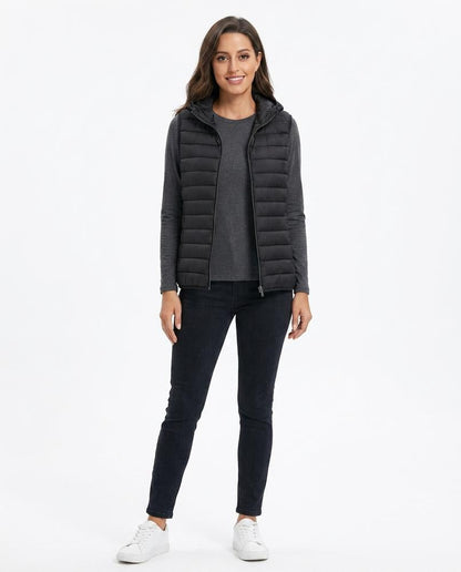 Talbos Closet - Lemor | Quilted Hooded Vest Women