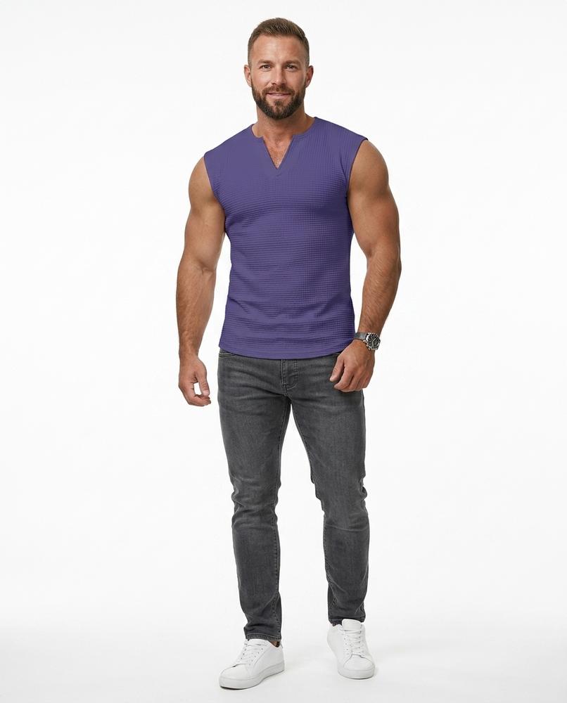 Talbos Closet - Camin | Waffle-Knit Sleeveless Top Men
