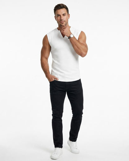 Talbos Closet - Camin | Waffle-Knit Sleeveless Top Men
