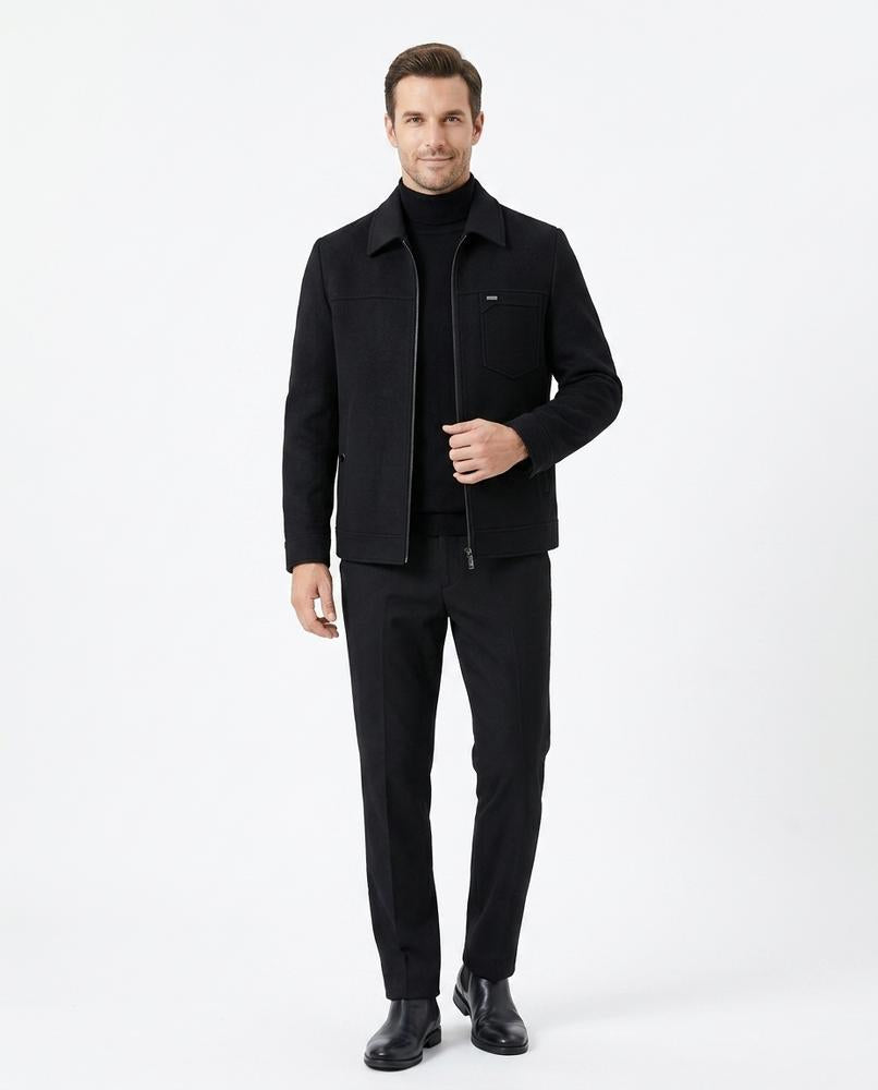 Talbos Closet - Lelor | Zip-Up Collared Jacket Men