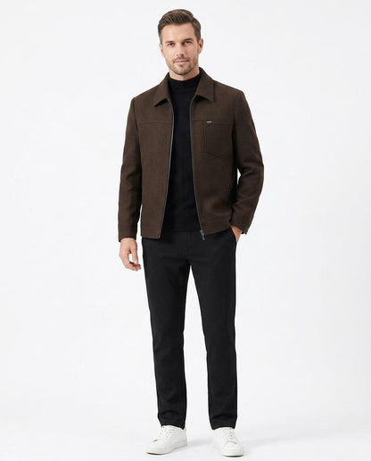 Talbos Closet - Lelor | Zip-Up Collared Jacket Men