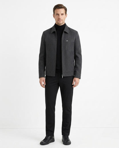 Talbos Closet - Lelor | Zip-Up Collared Jacket Men
