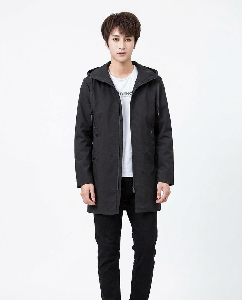 Talbos Closet - Misin | Hooded Mid-Length Coat Men