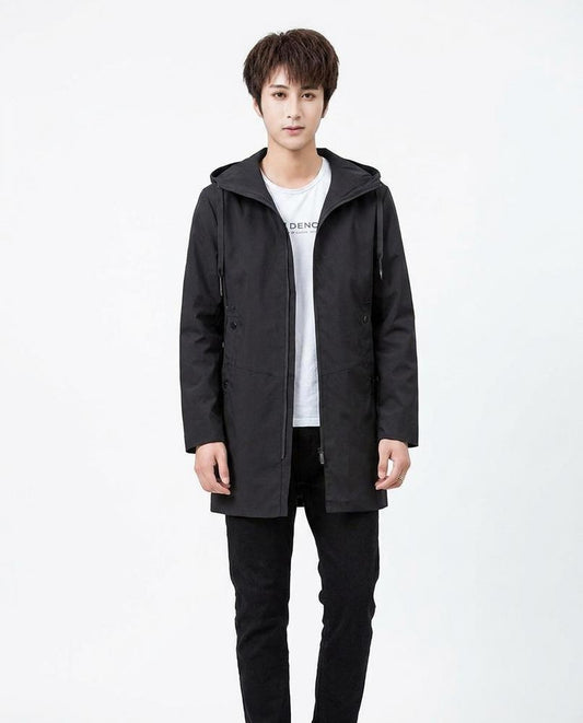 Talbos Closet - Misin | Hooded Mid-Length Coat Men