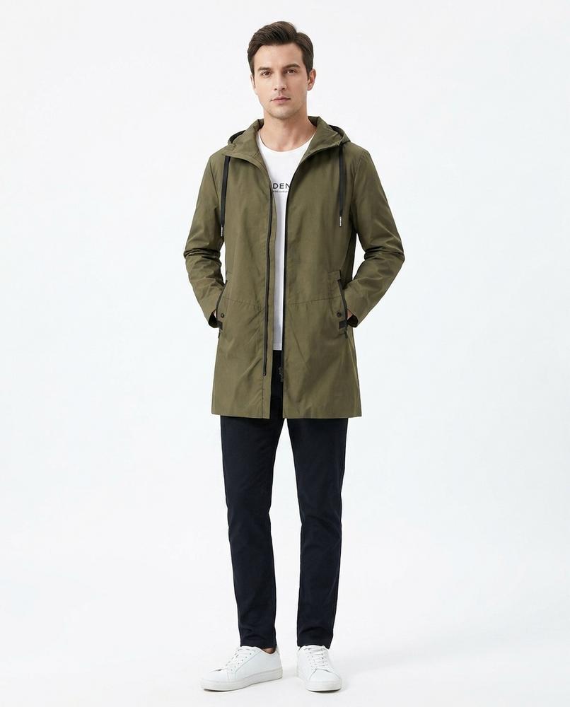 Talbos Closet - Misin | Hooded Mid-Length Coat Men