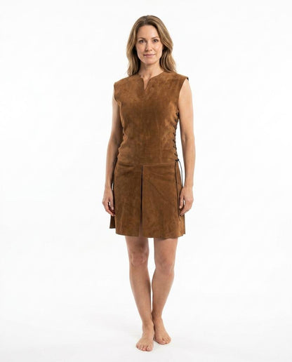 Talbos Closet - Nilar | Lace-Up Suede Tunic Men