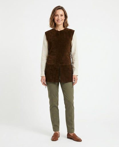 Talbos Closet - Nilar | Lace-Up Suede Tunic Men