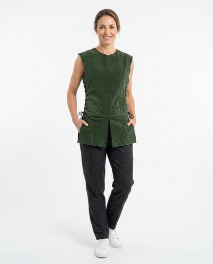 Talbos Closet - Nilar | Lace-Up Suede Tunic Men