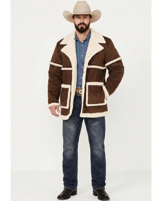 Talbos Closet - Lotir | Fleece-Lined Contrast-Trim Coat Men