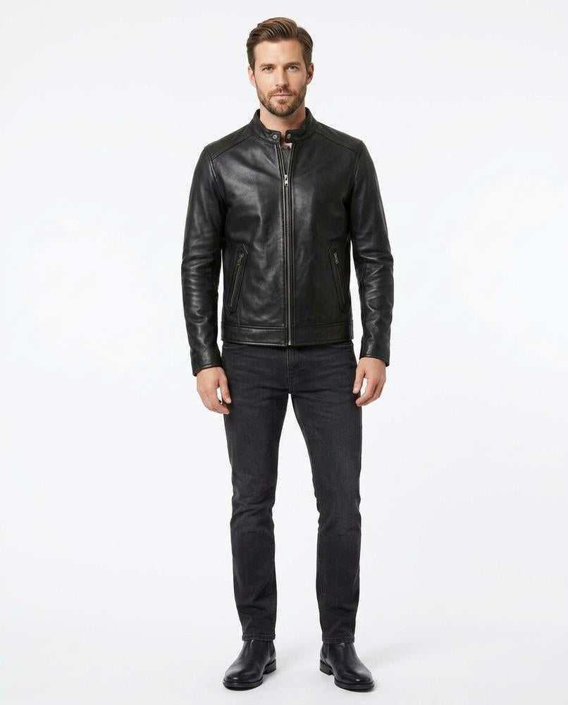 Talbos Closet - Vamar | Quilted-Lined Collared Leather Jacket Women