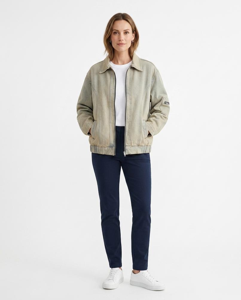 Talbos Closet - Rotir | Washed-Out Zip-Up Jacket Women