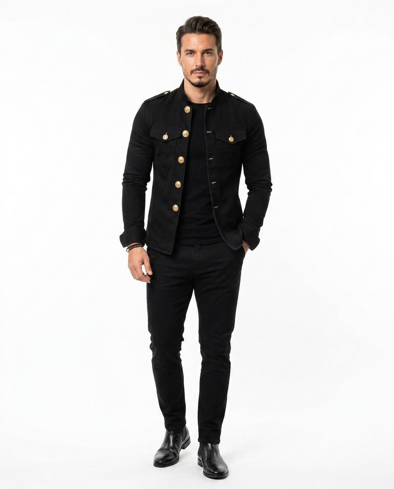 Talbos Closet - Marel | Stand-Up Collar Slim Fit Jacket Men
