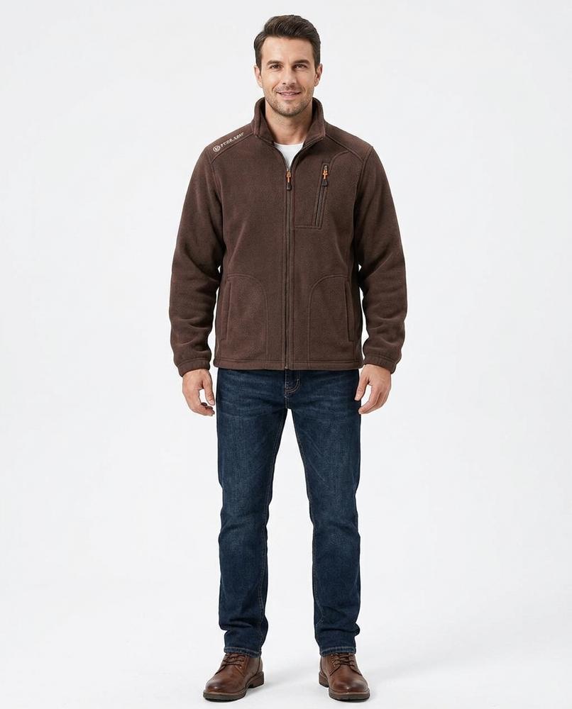 Talbos Closet - Yolan | Fleece Zip-Up Jacket Men