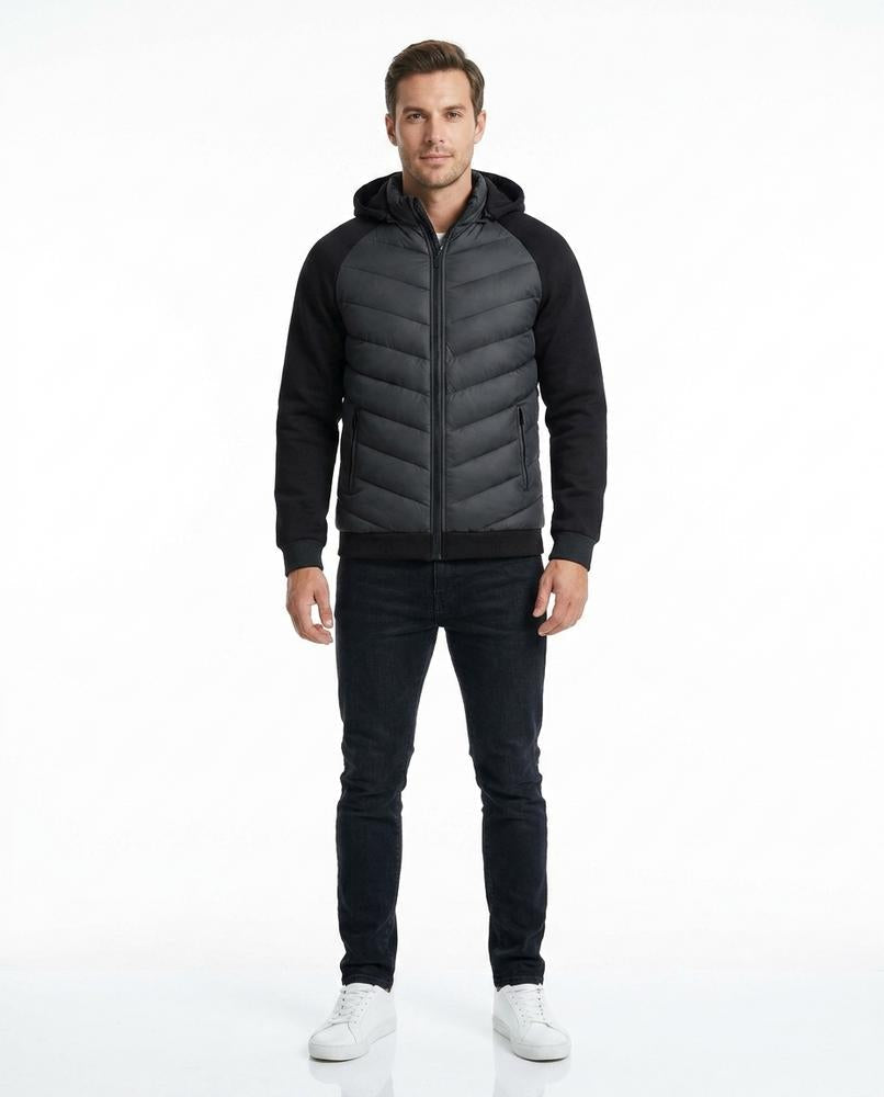 Talbos Closet - Cavel | Quilted Hooded Jacket Men