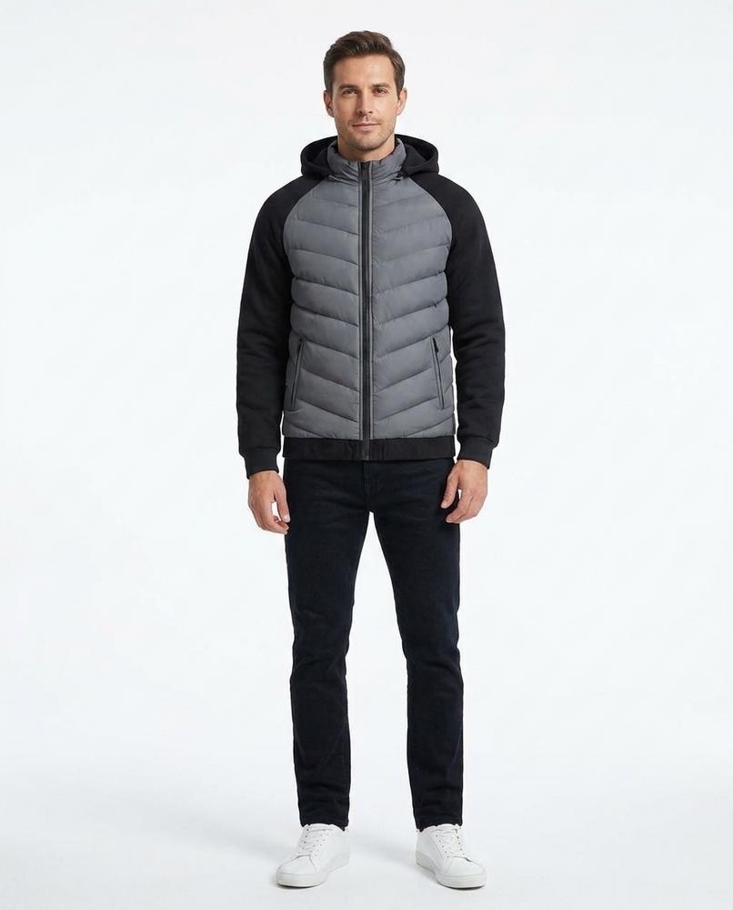 Talbos Closet - Cavel | Quilted Hooded Jacket Men