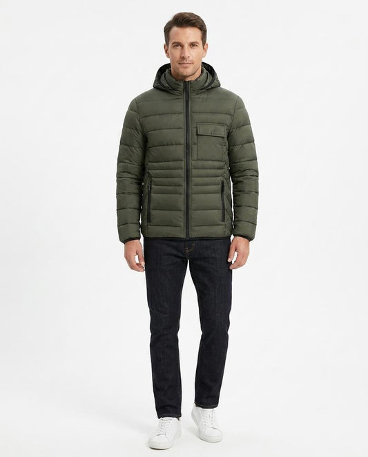 Talbos Closet - Lylev | Quilted Hooded Jacket Men
