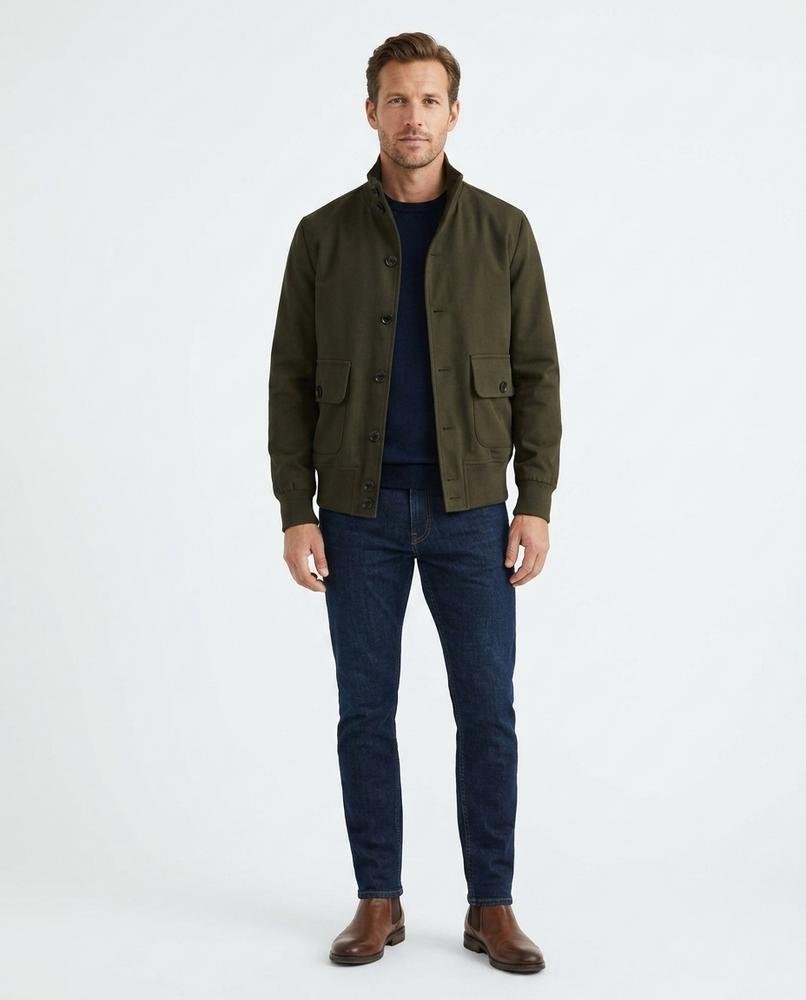 Talbos Closet - Saren | Button-Front Suede-Look Jacket Men