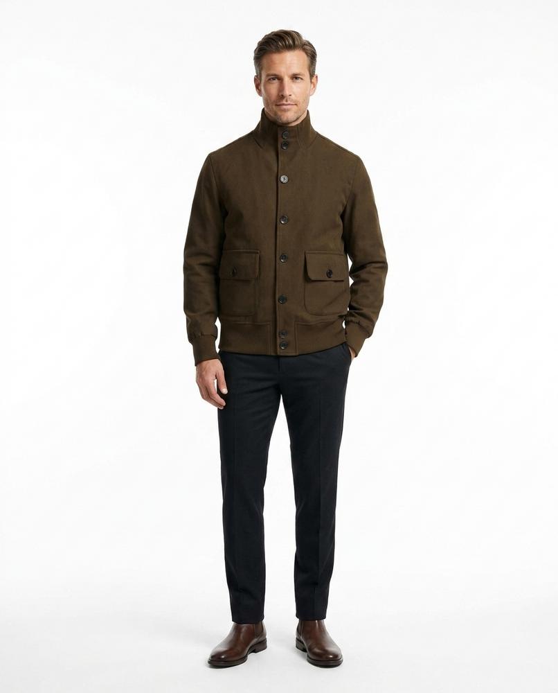 Talbos Closet - Saren | Button-Front Suede-Look Jacket Men