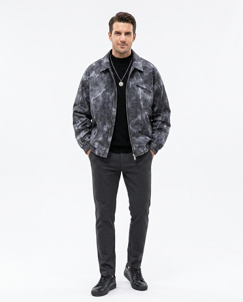 Talbos Closet - Camir | Marbled Zip-Up Jacket Men