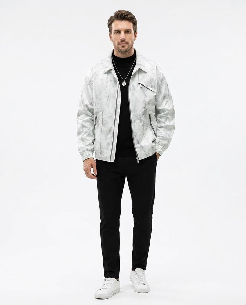Talbos Closet - Camir | Marbled Zip-Up Jacket Men
