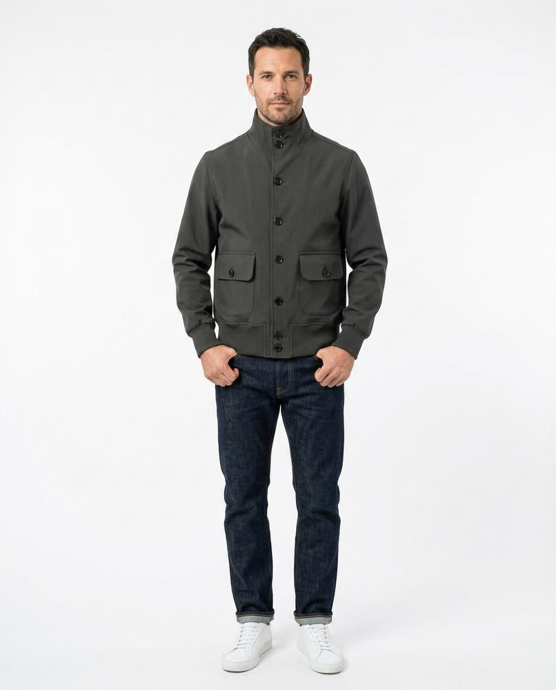 Talbos Closet - Saren | Button-Front Suede-Look Jacket Men