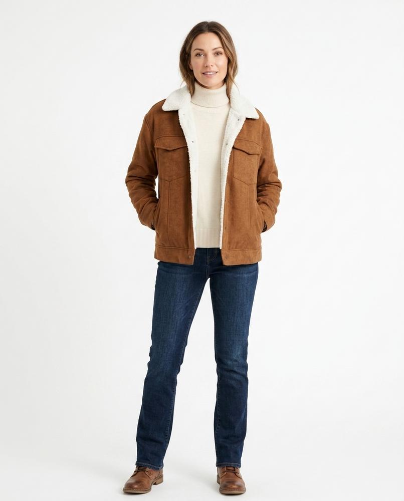 Talbos Closet - Ketal | Sherpa-Lined Corduroy Jacket Women