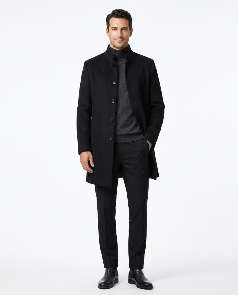 Talbos Closet - Nelar | Slim-Fit High-Collar Coat Men