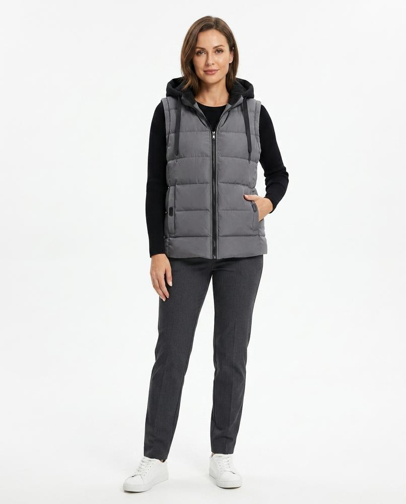 Talbos Closet - Keran | Quilted Hooded Vest Men