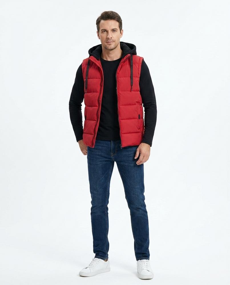 Talbos Closet - Keran | Quilted Hooded Vest Men