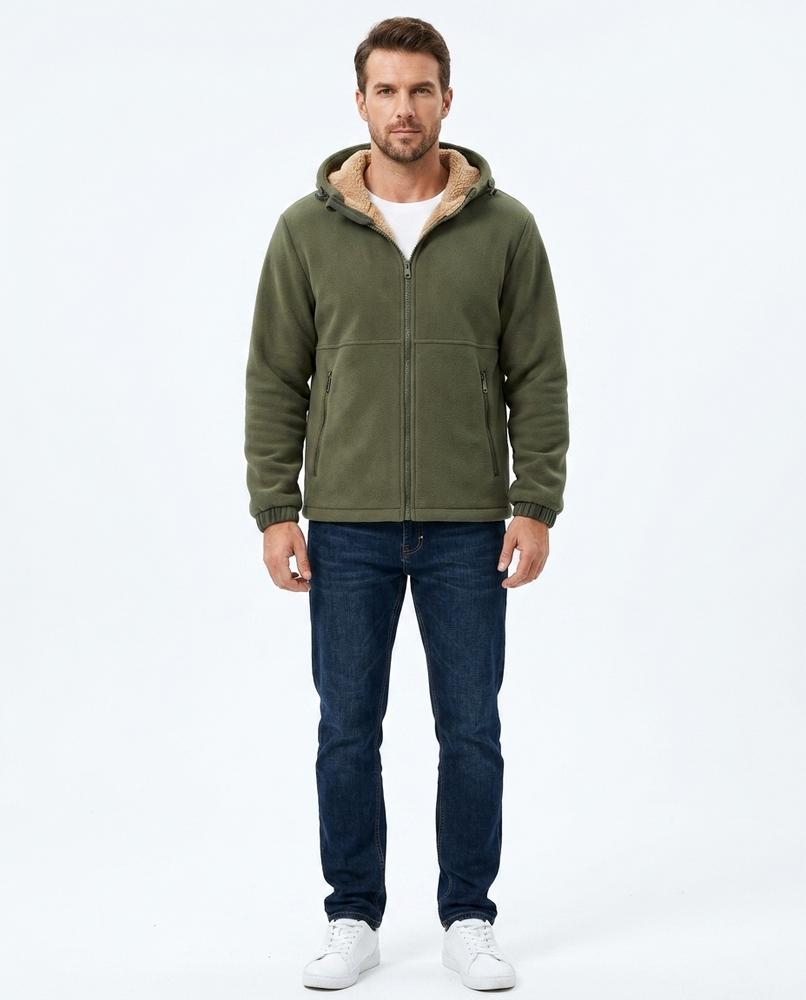 Talbos Closet - Yolin | Sherpa-Lined Hooded Jacket Men